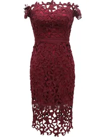 Shop Chi Chi Women s Burgundy Dresses up to 50 Off DealDoodle