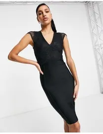 Shop Lipsy Women s Black Lace Dresses up to 60 Off DealDoodle