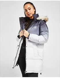 Shop SikSilk Women s Padded Jackets with Fur Hood up to 50 Off DealDoodle