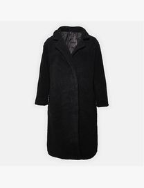 Shop Missguided Women s Black Teddy Coats DealDoodle