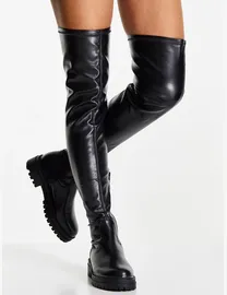 Shop Miss Selfridge Women s Black Lace Up Boots up to 60 Off DealDoodle