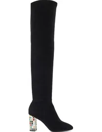 Shop Dune Women s Black Thigh High Boots up to 70 Off DealDoodle