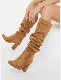 Shop Miss Selfridge Women s Knee High Heel Boots up to 60 Off DealDoodle