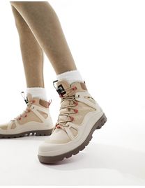 Palladium pampa white hi rive gauche flat ankle boots online