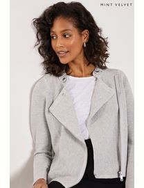 Shop Mint Velvet Women s Grey Cardigans DealDoodle