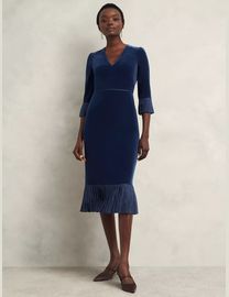 Hobbs zinnia velvet dress hotsell