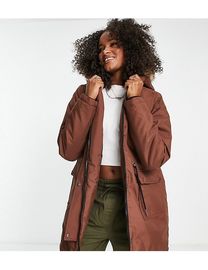 Shop Noisy May Parka With Fur Hood for Women up to 80 Off DealDoodle