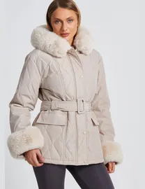 Shop Women s Quiz Faux Fur Jackets up to 65 Off DealDoodle