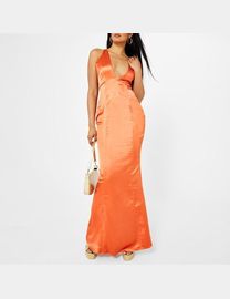 Shop Missguided Women s Orange Maxi Dresses up to 40 Off DealDoodle