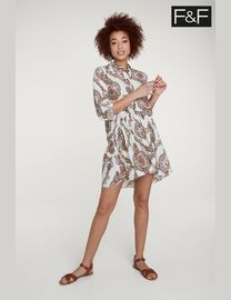 Shop Tesco F F Clothing Women s Cream Dresses DealDoodle