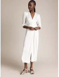 Shop Ghost Satin Maxi Dress for Women up to 85% Off | DealDoodle