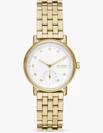 John Lewis Skagen Women s Watches Bracelet Watches Leather Watches Gold Watches DealDoodle