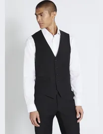 Moss bros black waistcoat hotsell