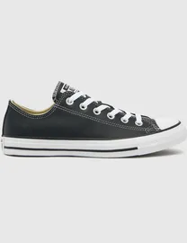 Schuh black shops leather converse