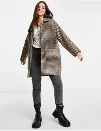 Shop Monki Women s Check Coats up to 60 Off DealDoodle