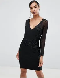 Shop Lipsy Women s Black Long Sleeve Dresses up to 50 Off DealDoodle