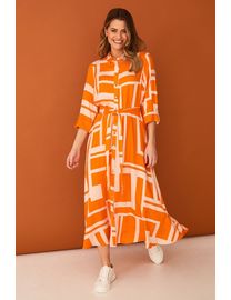 F&f orange pleated dress hotsell