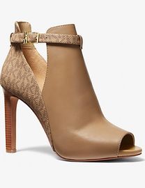 Shop Michael Kors Women s Peep Toe Boots up to 75 Off DealDoodle