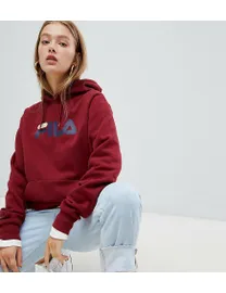 Fila panel logo boyfriend hoodie hotsell