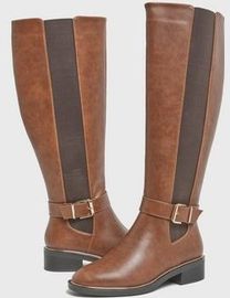 New look tan knee high boots best sale