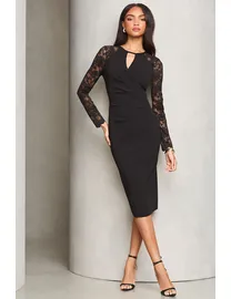 Lipsy appliqué bodycon midi dress deals