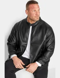 Shop Jack Jones Men s Black Leather Jackets up to 80 Off DealDoodle