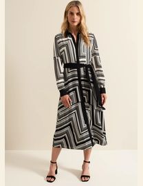 Phase eight faye striped dress best sale