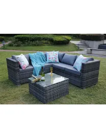 Shop YAKOE Rattan Corner Sofas DealDoodle