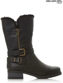 Shop Head Over Heels Women s Biker Boots DealDoodle