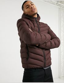 Brave soul red puffer jacket hotsell