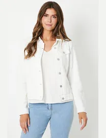 Dorothy perkins white denim jacket hotsell