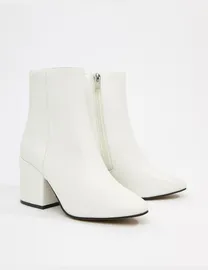 Shop ASOS DESIGN Women s White Ankle Boots up to 80 Off DealDoodle