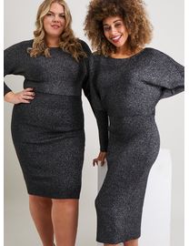 Black sparkly jumper dress best sale