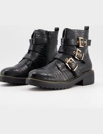 Shop Miss Selfridge Women s Buckle Boots up to 50 Off DealDoodle