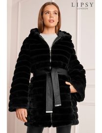 Shop Lipsy Women s Fur Hood Coats DealDoodle