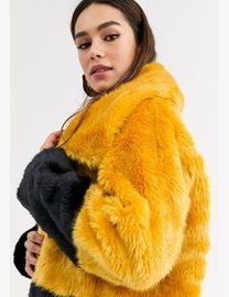 French connection golda faux fur coat best sale