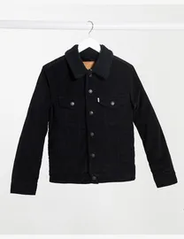 Levis black borg jacket best sale