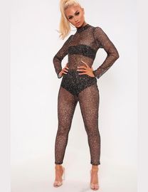 Glitter mesh jumpsuit online