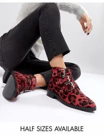 Asos asher leather studded ankle boots hotsell