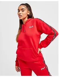 Fila tape velour overhead hoodie best sale