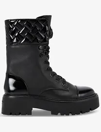 Shop Kurt Geiger Women s Black Lace Up Ankle Boots up to 65 Off DealDoodle