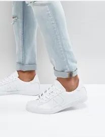 Armani jeans white trainers online