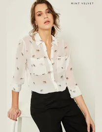 Mint velvet tiger blouse deals