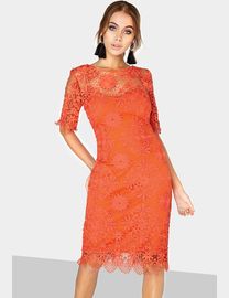 Paper dolls orange lace dress best sale