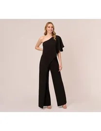 Shop Women s Adrianna Papell One Shoulder Jumpsuits up to 75 Off DealDoodle