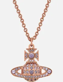 Vivienne westwood romina orb rose tone necklace discount