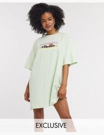 Ellesse oversized t shirt dress hotsell