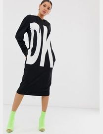 Dkny sweatshirt dress sale