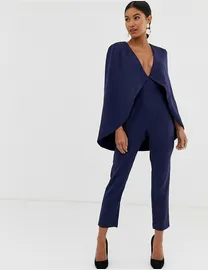 Lavish alice cape jumpsuit online