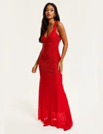 Debenhams red sparkly dress best sale